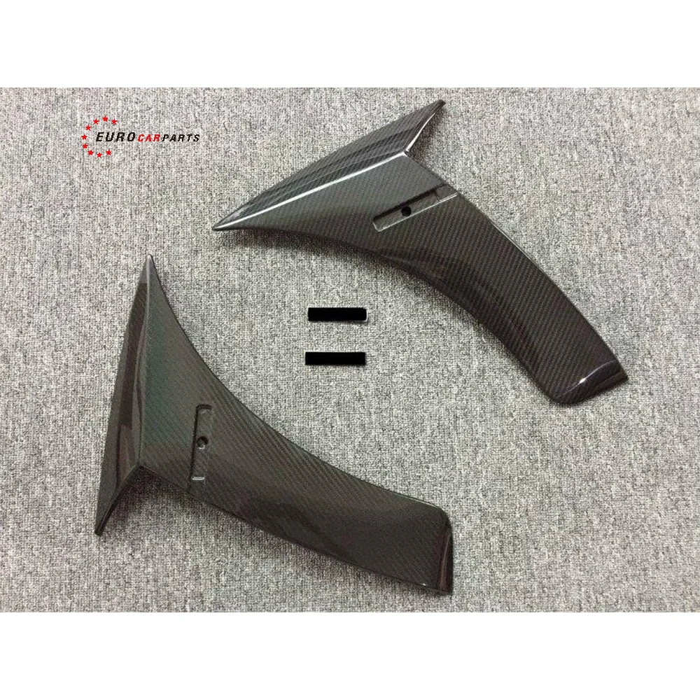 For 2014-2020 Year S Class W222 B Style DRY Carbon Fiber Side Fender Flare Air Vent Trim Fin Body Kit Car Accessory Auto Parts
