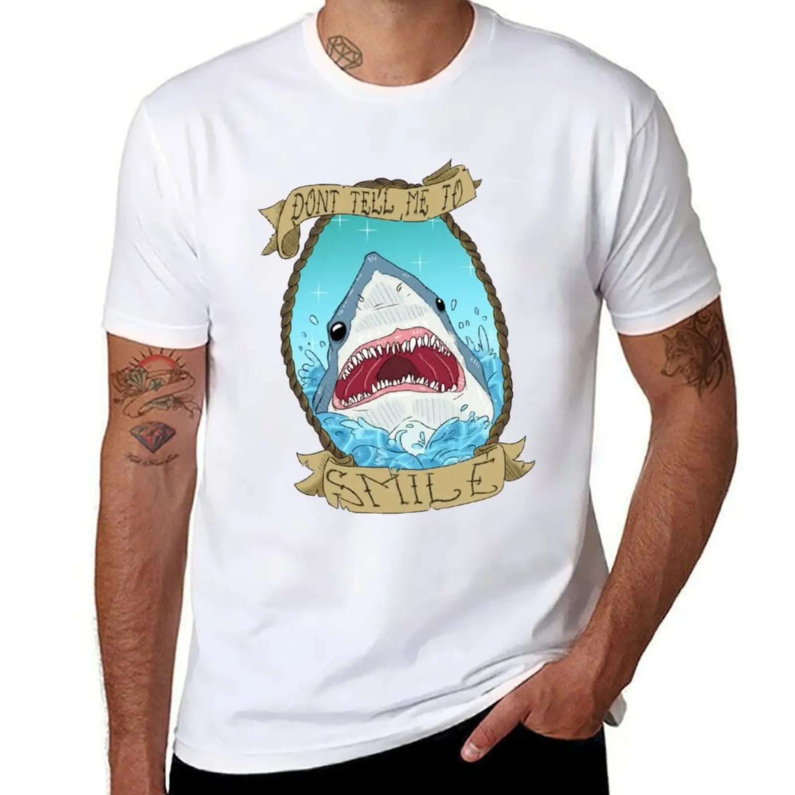 

Don't Tell Me to Smile T-Shirt anime t shirts for man t shirt men 100% cotton luxury brand T-Shirt