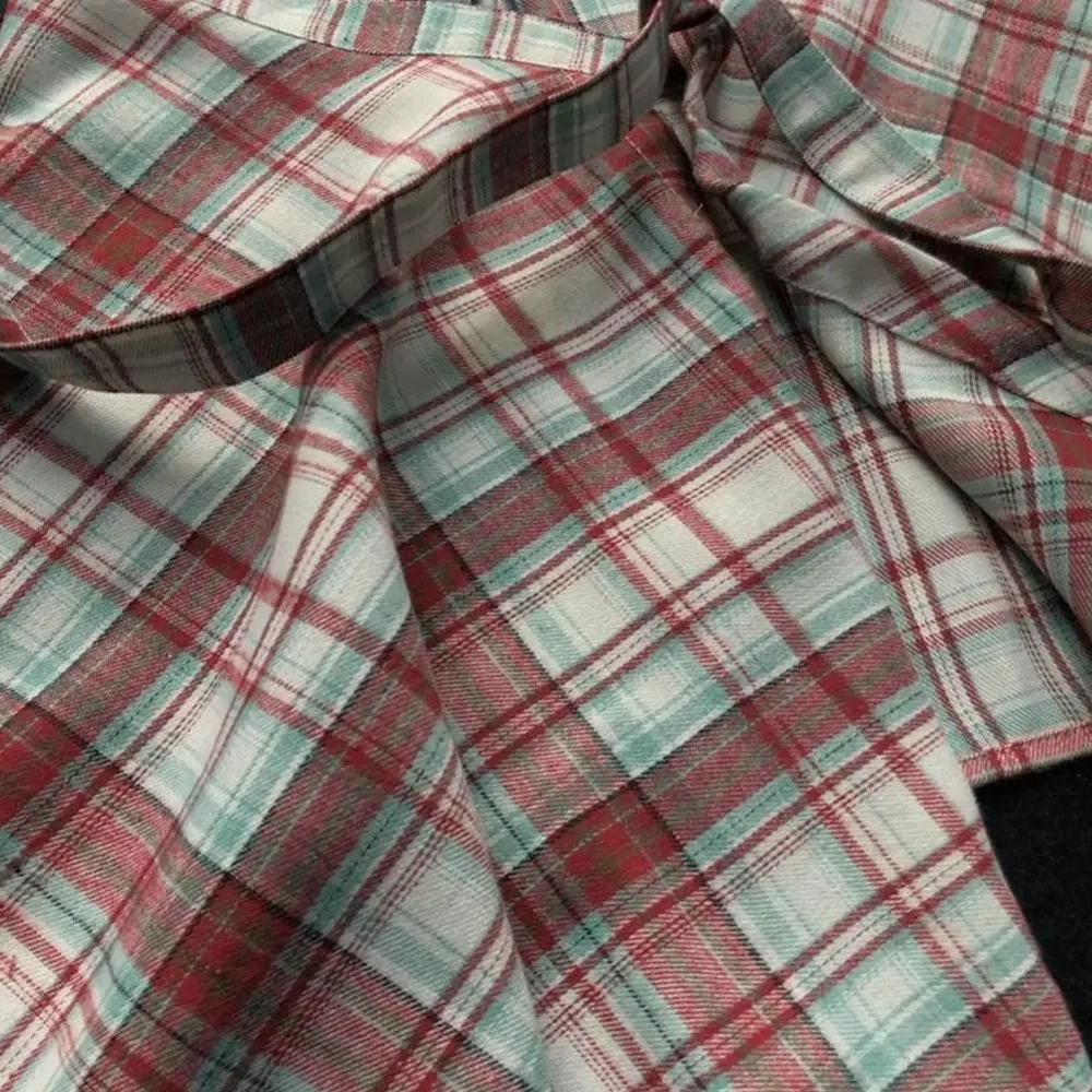 Casual Elastic Women Plaid Skirt Irregular Blue White Lattice Waist Shirt Bow-knot Mini a-line Shortskirt Girls Streetwear