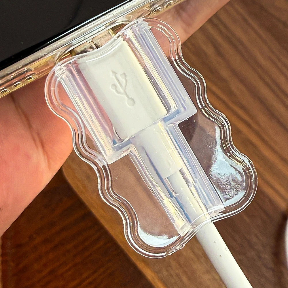 Data Cable Protector Sleeves Anti Breakage Cord Saver Flexible Cable Management Mobile Phone Accessory for School Home Daily Use