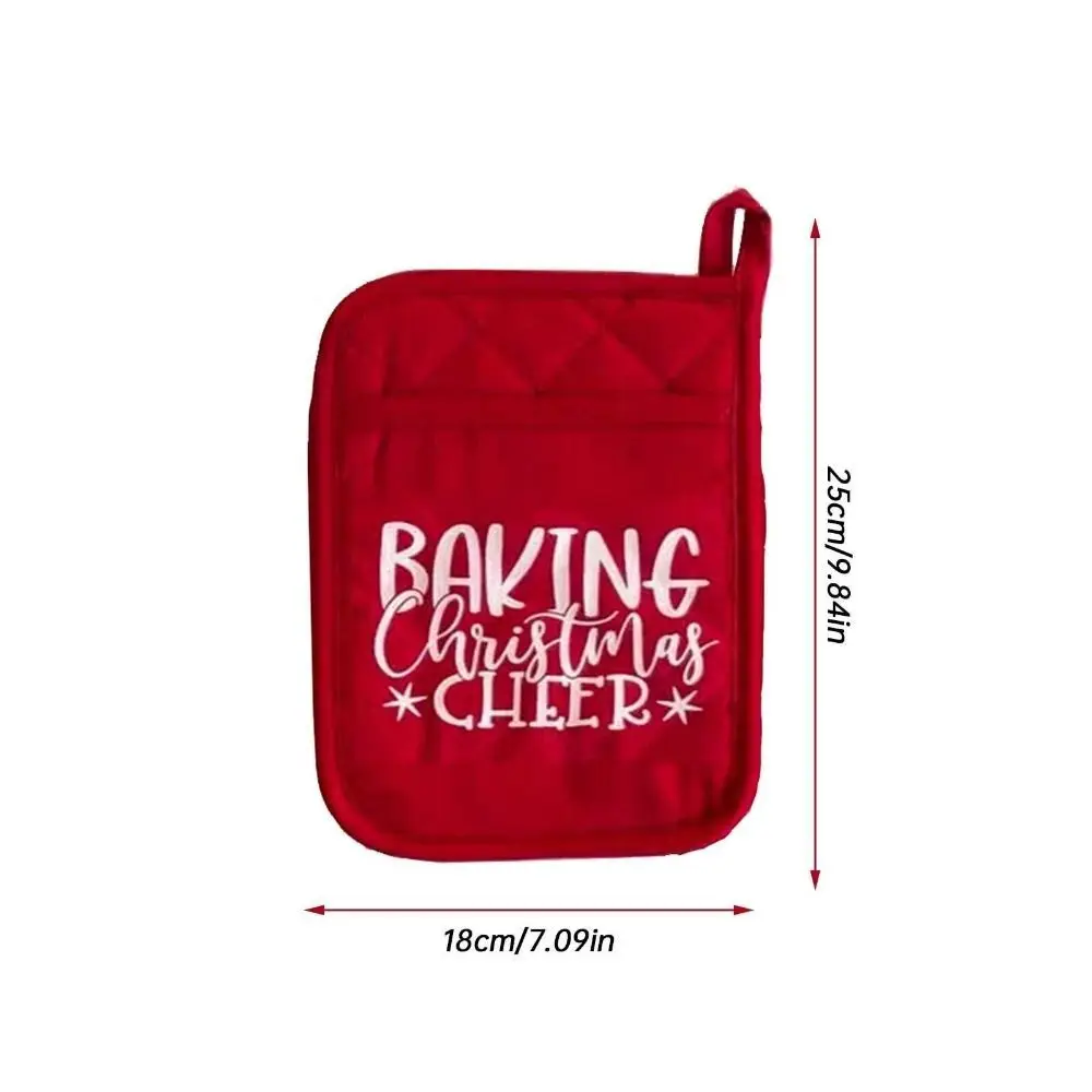 Gifts Fabric Christmas Pot Rack Baking Mitts Durable Funny Decorative Oven Mitts Red Christmas Gift Packaging Christmas