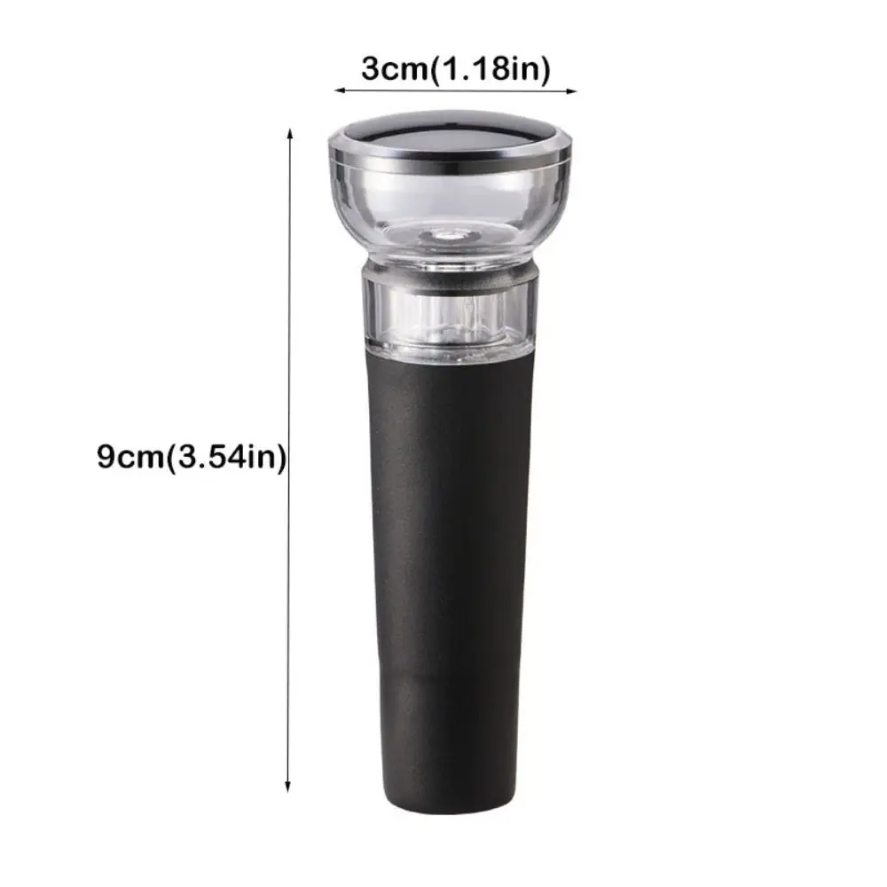 5pcs Wine Cork Airtight Vacuum Bottle Stopper Reusable Leak-Free Wine Preservation Plug Black Wine Bottle Sealer Club
