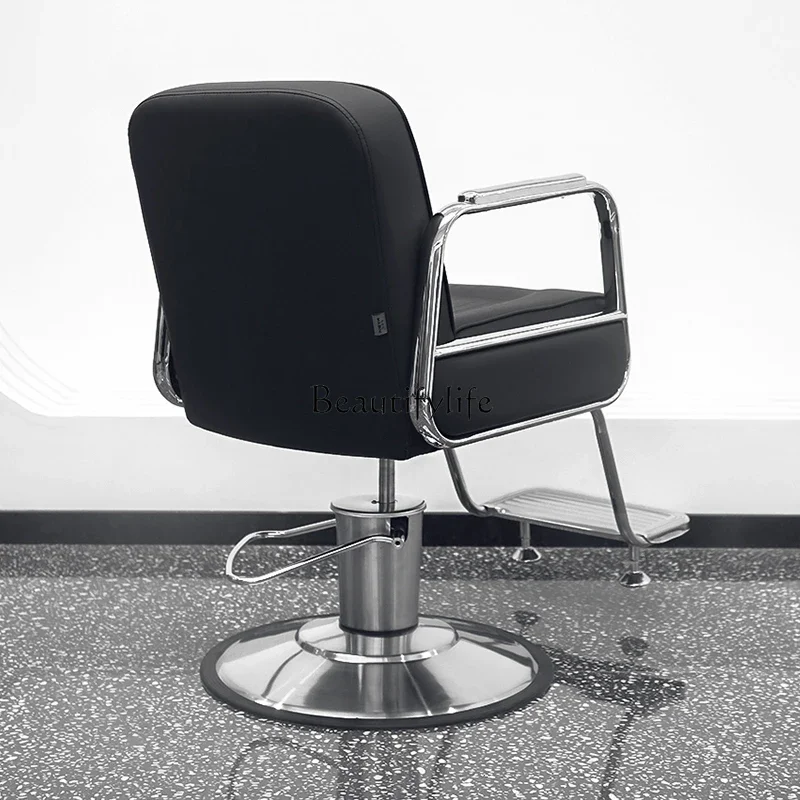 Simple Modern Barber Shop Chair for Hair Salon High-End Fashion Shop Lifting Hot Dyeing Hair Cutting Chair