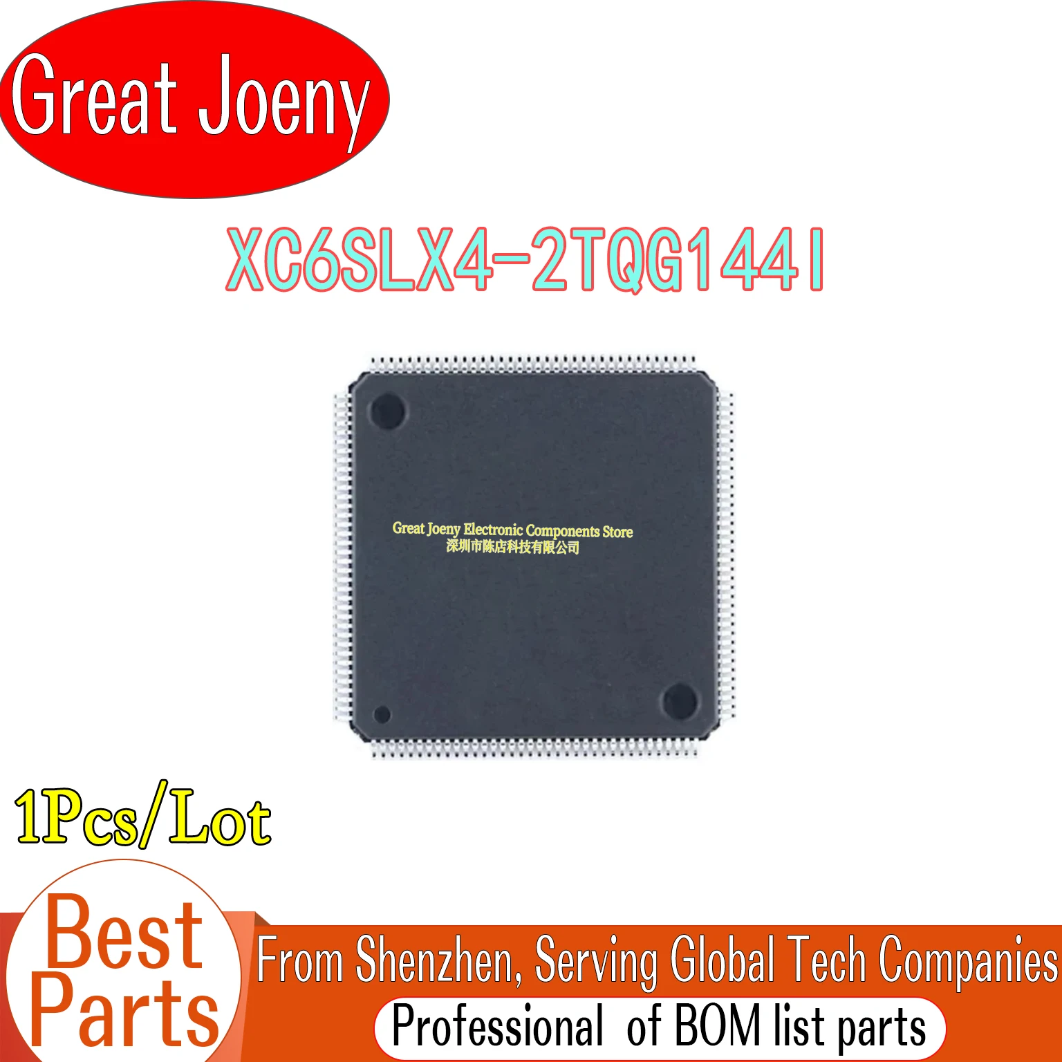 

100% New XC6SLX4 TQG144 XC6SLX4-2TQG144I IC Chipset TQFP-144