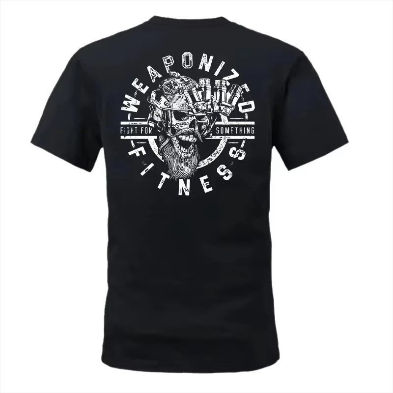 2026 New Summer Men's Military-style Tactical Pattern T-shirt High-quality Fabric Street Fashion Sty