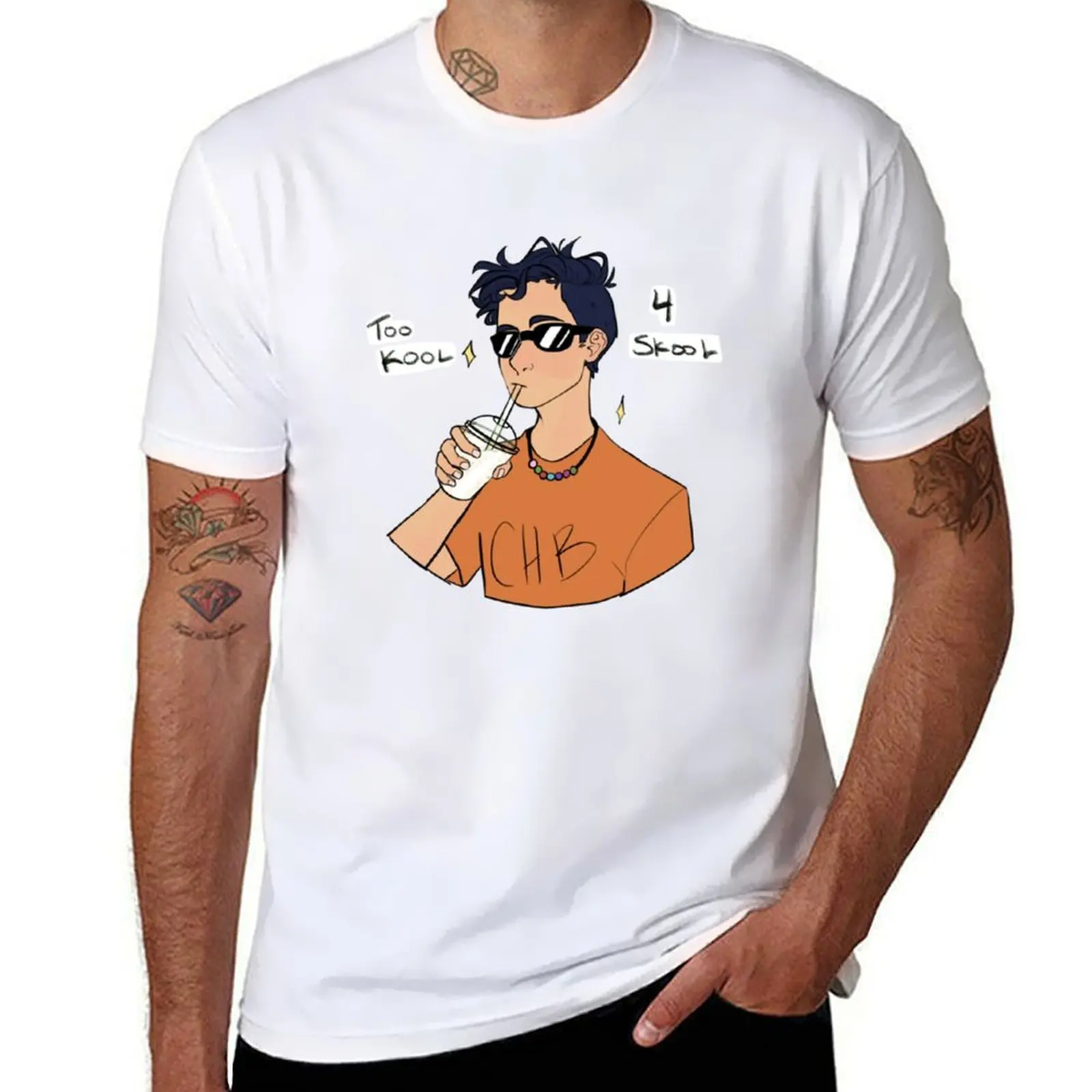 تي شيرت To Kool 4 Skool تي شيرت رجالي برسوم جرافيك تي شيرت للرجال تي شيرت برسومات