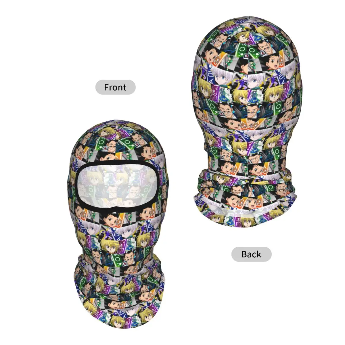 Anime HXH Hunter X Hunter Breathable Thin Balaclava Full Face Mask Sun Protection Neck Gaiter For Motorcycle Cycling