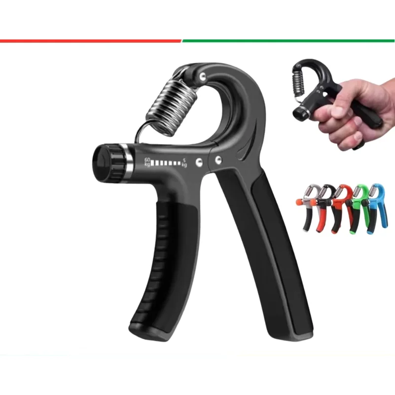Hand Grip Spring With Adjustment 5kg A 60kg Physiotherapy and Strengthening