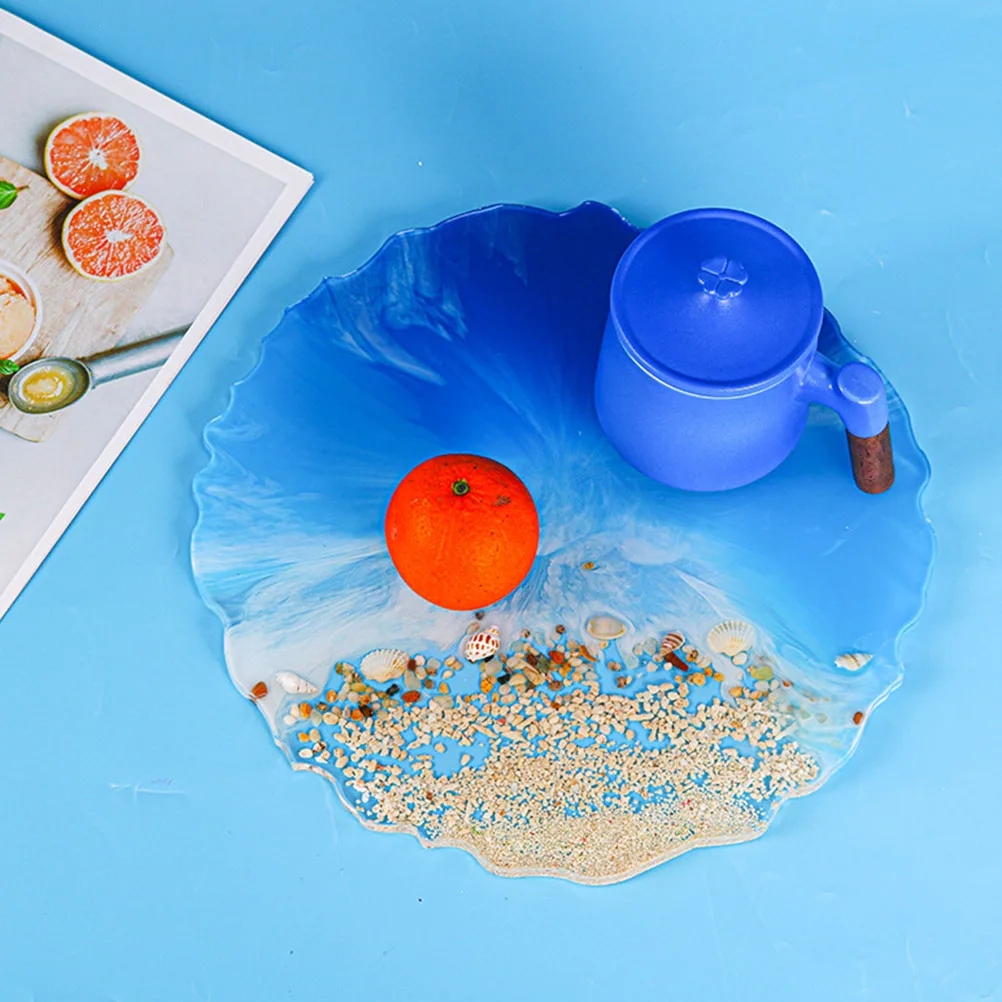 

White Round Crystal Epoxy Mold Silicone Trays for Jewelry Snacks Cups Storage Display DIY Craft Project Accessories Parts