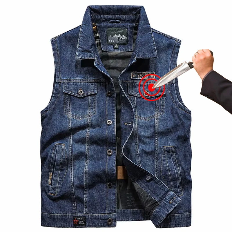 Cowboy Anti Knife Vest Fashion Leisure Invisible Flexible Anti-Cut Clothing Police Safety Colete Anti-Hacking Tatico Militar