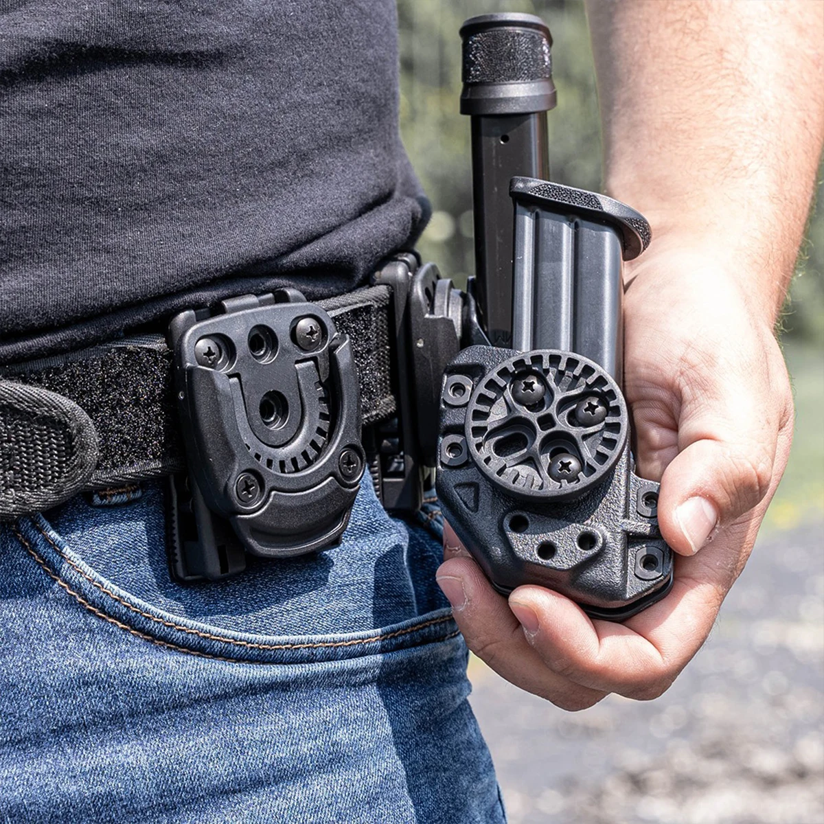 Taktische Jagdwerkzeuge, Holster-Adapter, Mini-Schnellverschluss-Montagesystem - 360-Grad-Rotation, Taktische Hüfttasche – Detail 7