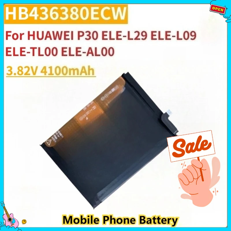 

New Replacement Mobile Phone Battery 3.82V 4100mAh HB436380ECW For HUAWEI P30 ELE-L29 ELE-L09 ELE-TL00 ELE-AL00