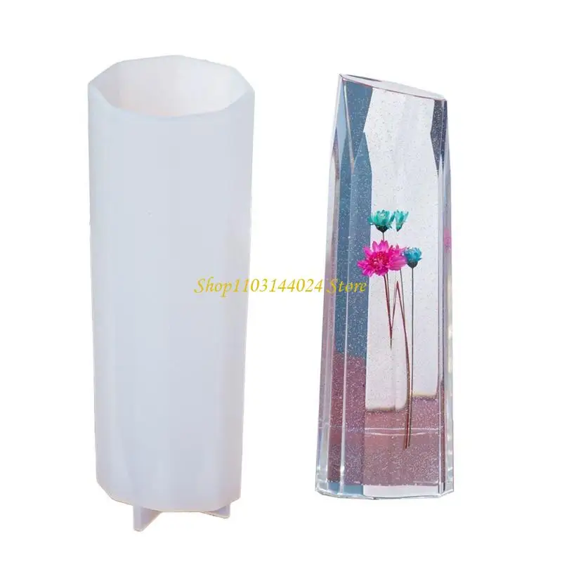 N5KE Crystal Tower Resin Mold Large Crystal Point Silicone Molds for Resin 2 Sizes