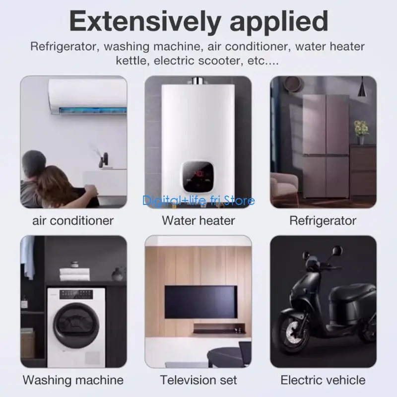 E06D Safety Enhancing Energy Cost Calculator Socket Real Time Current Voltages Detection Suitable for Various Appliances
