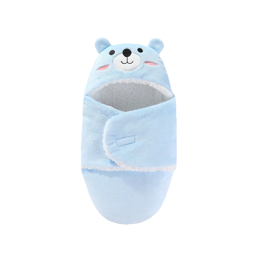 Пеленальное одеяло для новорожденных, милое плюшевое одеяло для мальчиков и девочек, сумка для сна для детей 0-6 месяцев