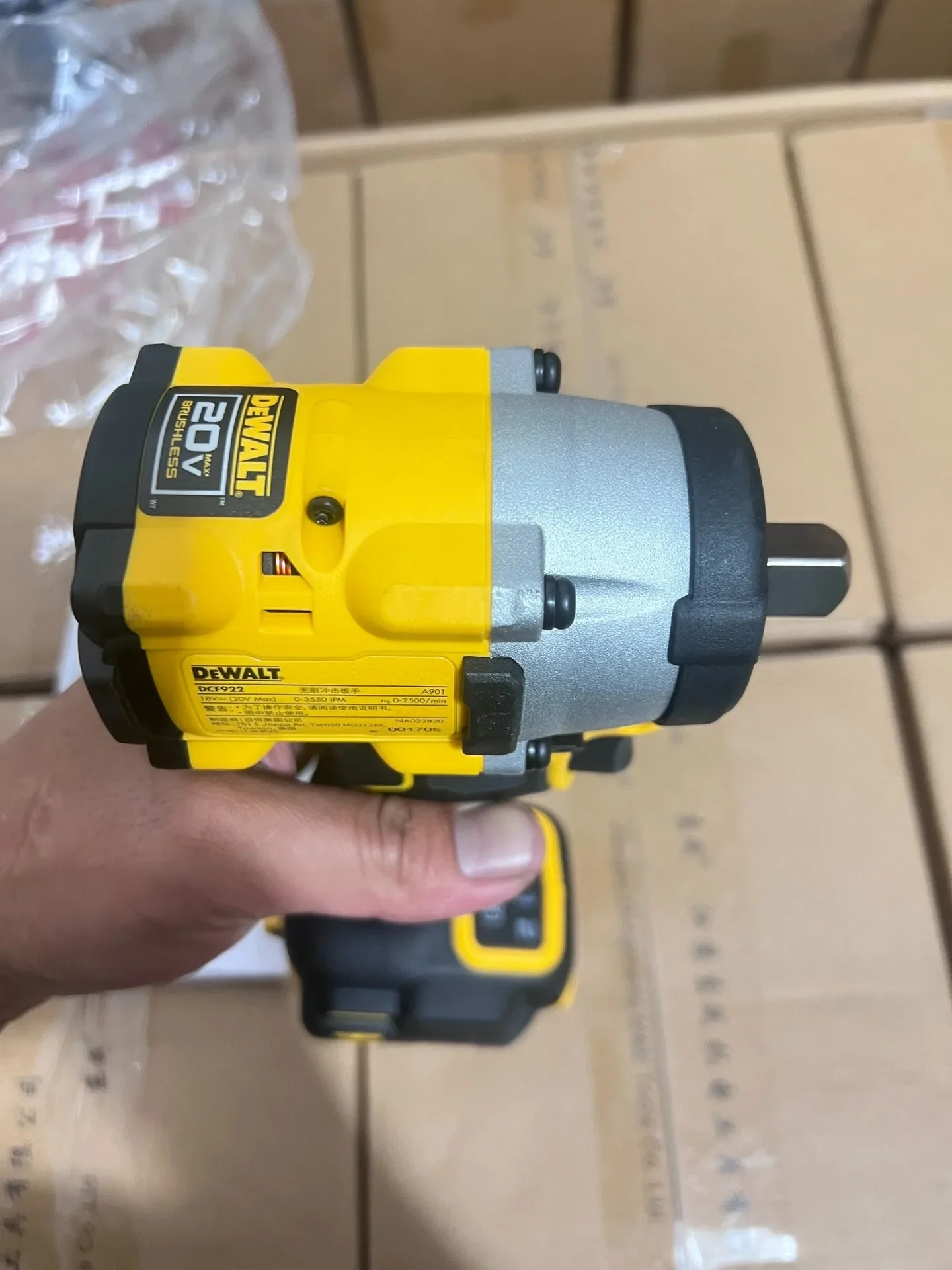 DEWALT DCF922 1/2in brushless cordless Lövedékbecsapodás Ficam vel Gát hajcsat Üllő 20V Lítium áram szerszámok  3550IPM 406NM  Alapanyag egyetlen