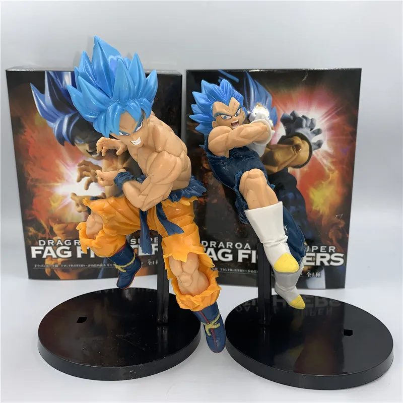 Anime Dragon Ball Z Figure Goku Vegeta Super Saiyan Dark Blue PVC Action Figure DBZ Goku Battle Broly Vegeta Frieza Model Toy