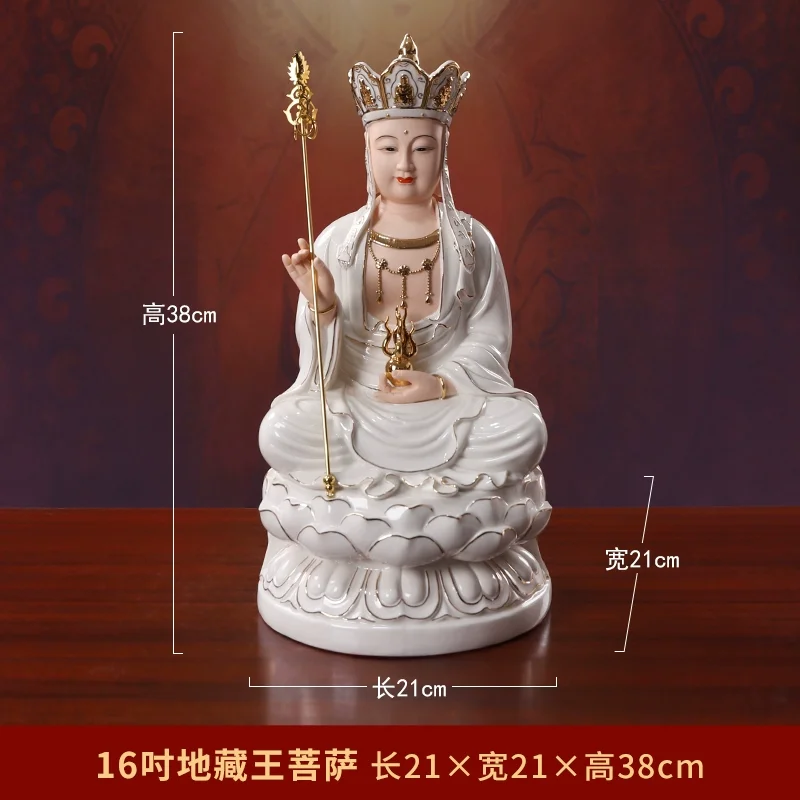 Keramisch Boeddhabeeld Guanyin Bodhisattva Ksitigarbha Bodhisattva Shakyamuni Buddha Maitreya Huisaanbod Van Boeddhabeelden