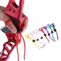 Archery Finger Sling Adjustable Handmade Archery Guard wrist Rope for Recurve Bow Accessories