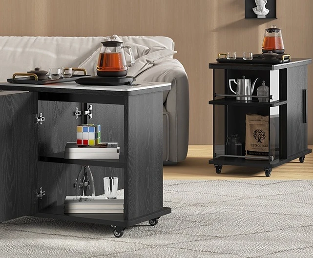 Multifunctional side table, small cabinet storage cabinet, solid wood living room, leisure sofa side cabinet