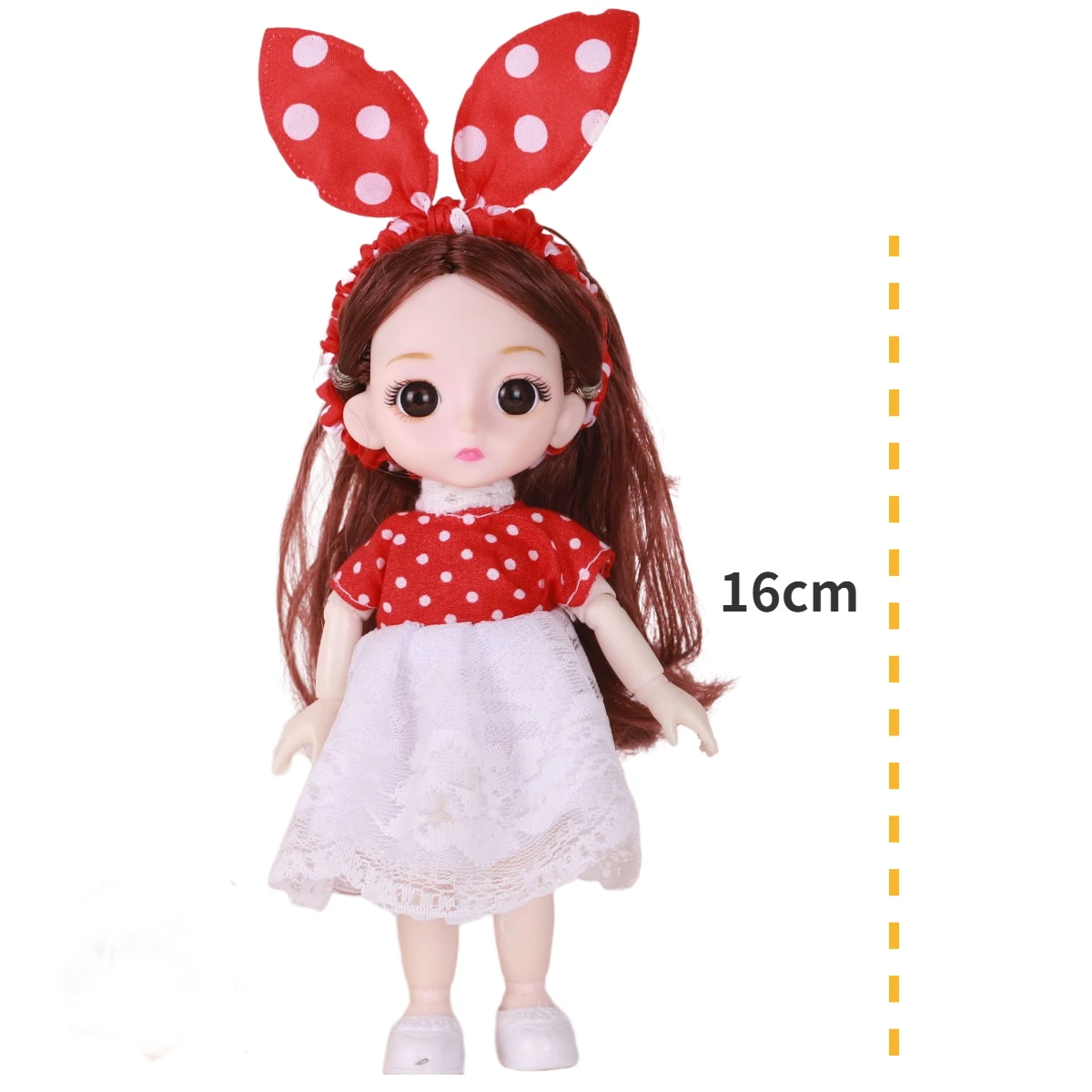Weegschaal 1/12 16Cm Gelukkige Prinses Bjd Pop Met Kleding En Schoenen Beweegbare 13 Gewrichten Fotomodel Meisje Cadeau Kind Speelgoed Collectie
