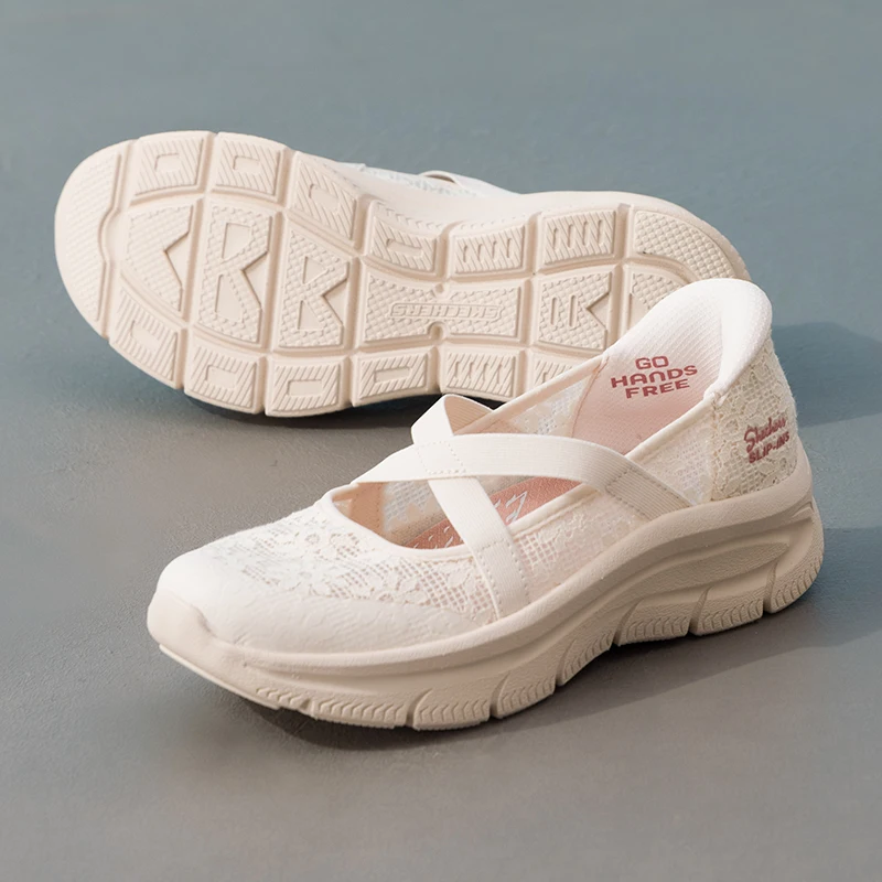 

Skechers Women's Sneakers Mary Jane Trendy Fashion Comfortable Wear-Resistant Breathable Commuter Casual Shoes 159523-Ofwt