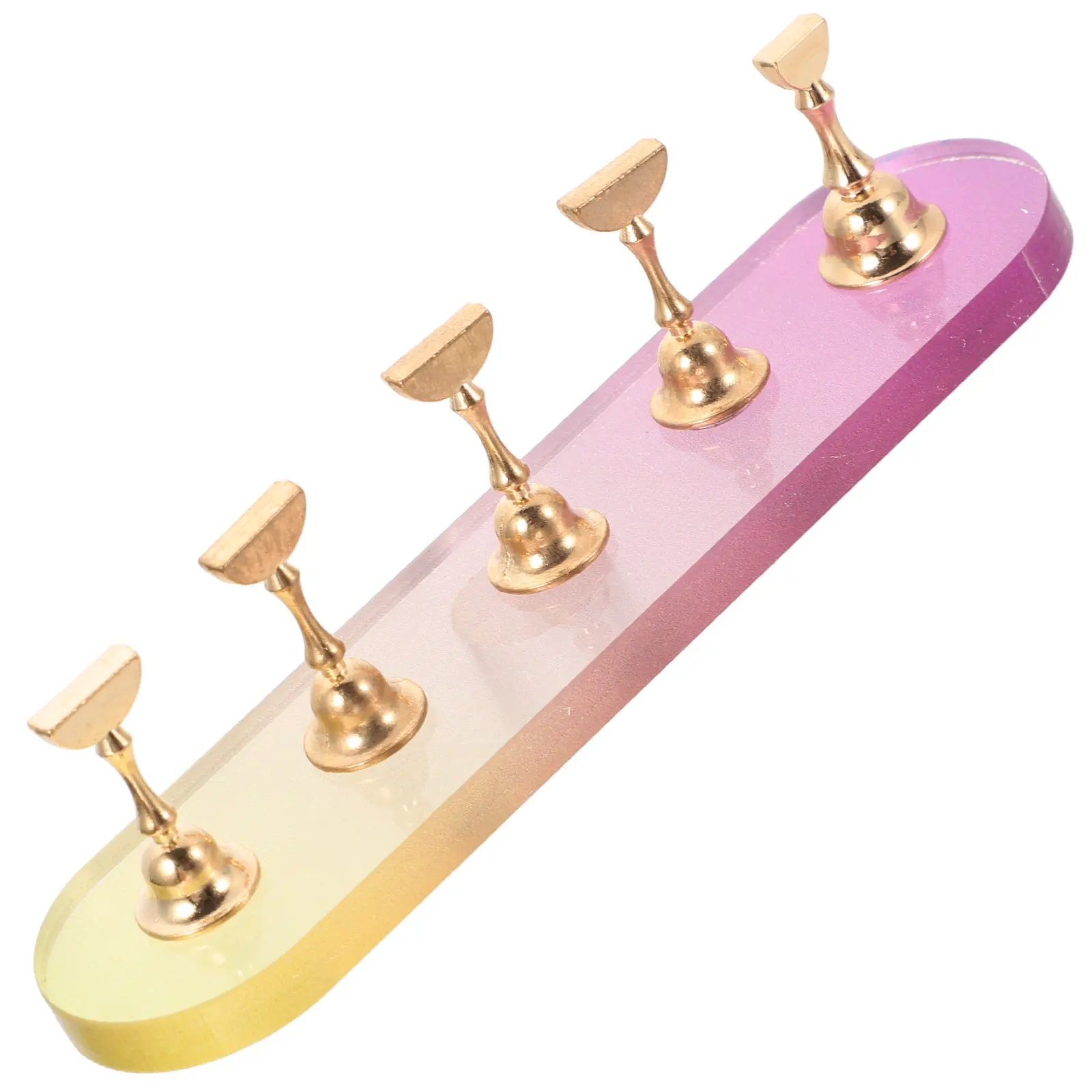 

1Set Nail Tips Practice Holder Magnetic Acrylic Display Stand False Nail Art Practice Rack Salon Manicure Tool