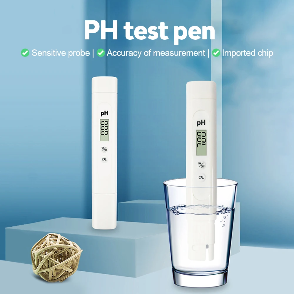 

PH Meter 0.01 High Precision for Water Quality Tester with 0-14 Measurement Range Suitable Aquarium Swimming Pool