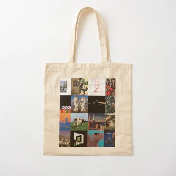 Completed Every Album Cover Piinkfloyd  Canvas Bag Tote Shopper Reusable Casual Foldable Grocery Unisex Women Fabric Ladies