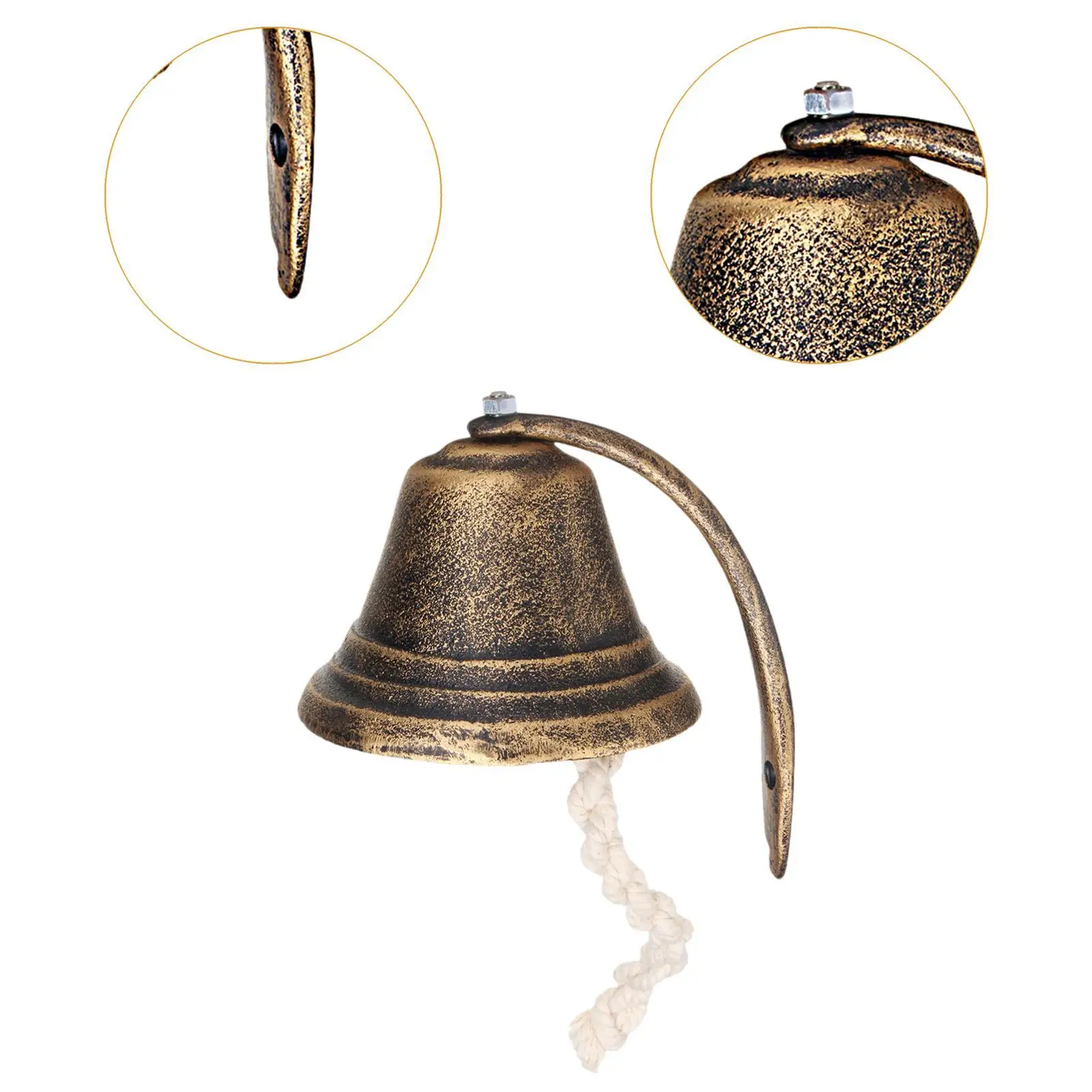 Door Bell Open The Doorbell Housewarming Gift Gifts Decor Hanging Sturdy Metal Ornament for Store Shop Refrigerators Office Gate