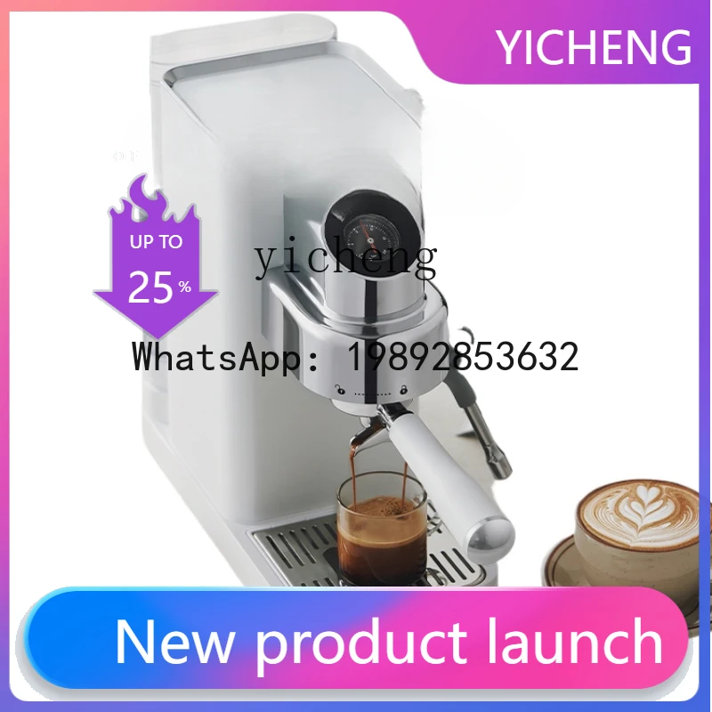 

KFJ Coffee Machine Small Household Espresso New Full & Semi Automatic Steam Frothed Milk