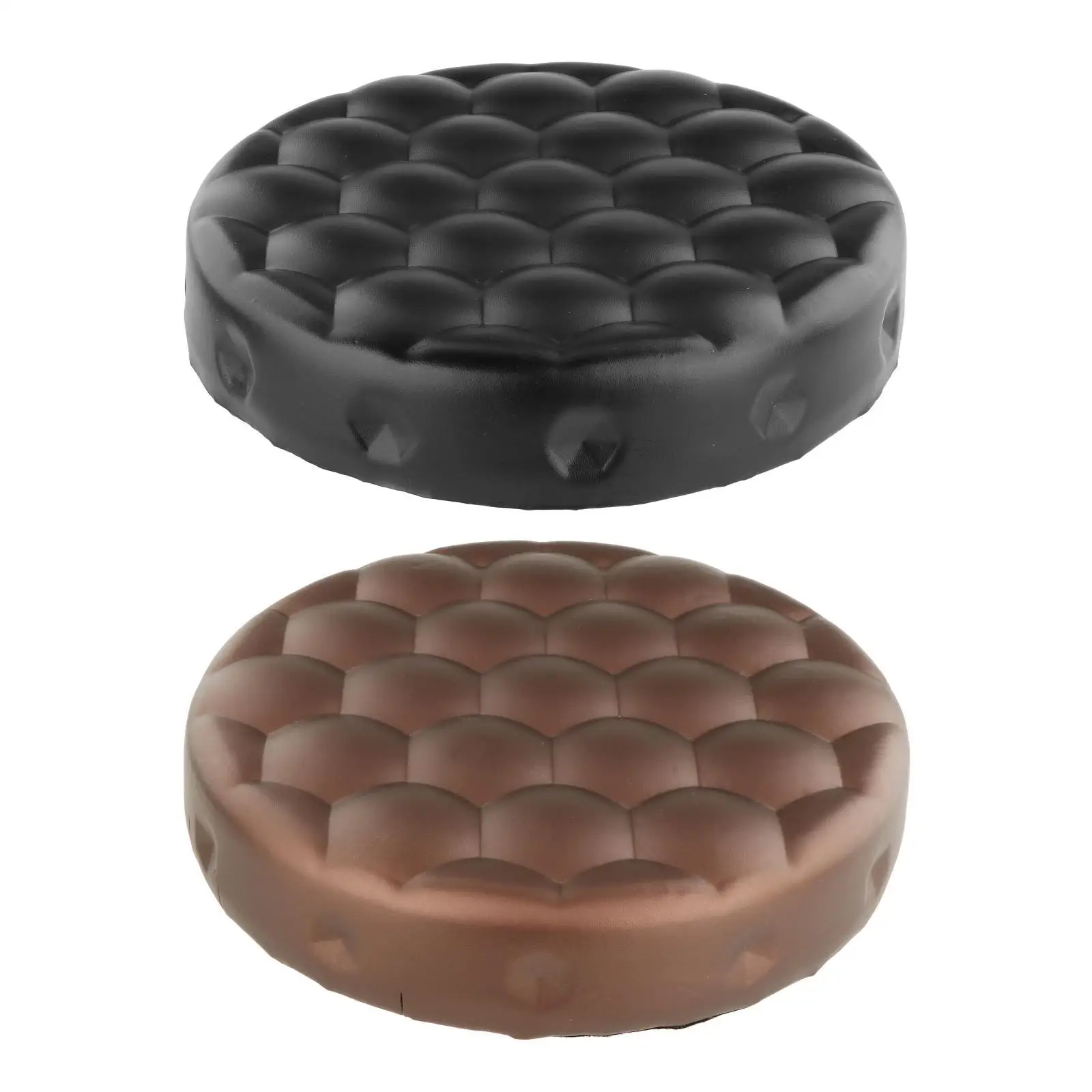 Barstool Cushions Round PU Leather Washable Standard for Beauty Salon SPA