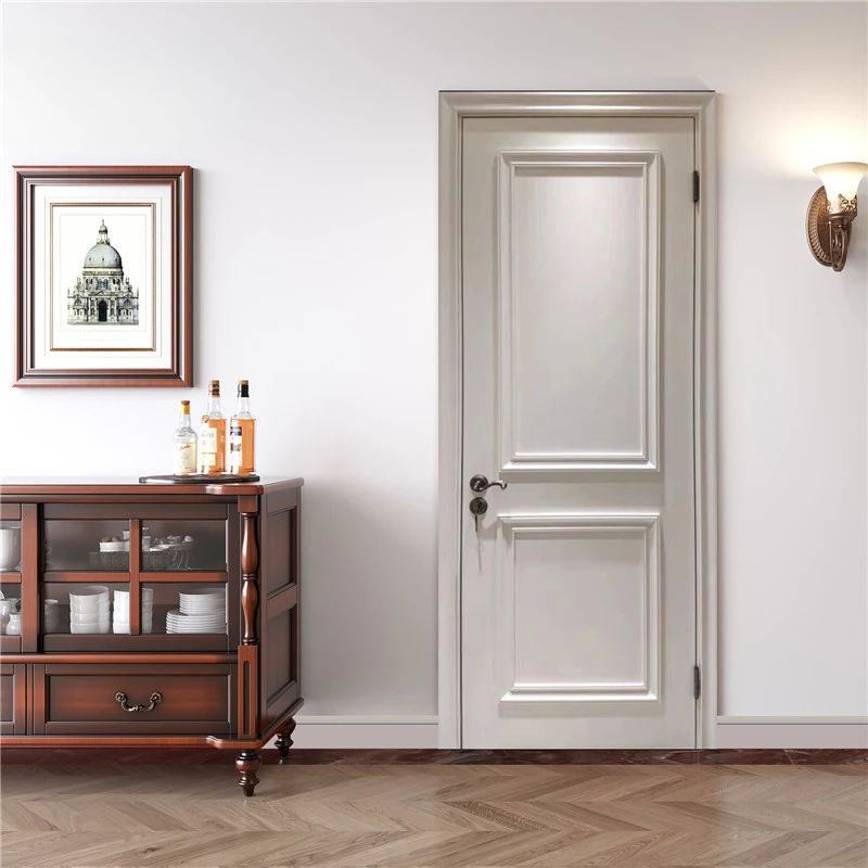 Modern Bedroom Doors Custom Wooden Simplicity Interior Set Luxury Nordic Doors Baking Paint Acordeon Home Improvement RR50DW