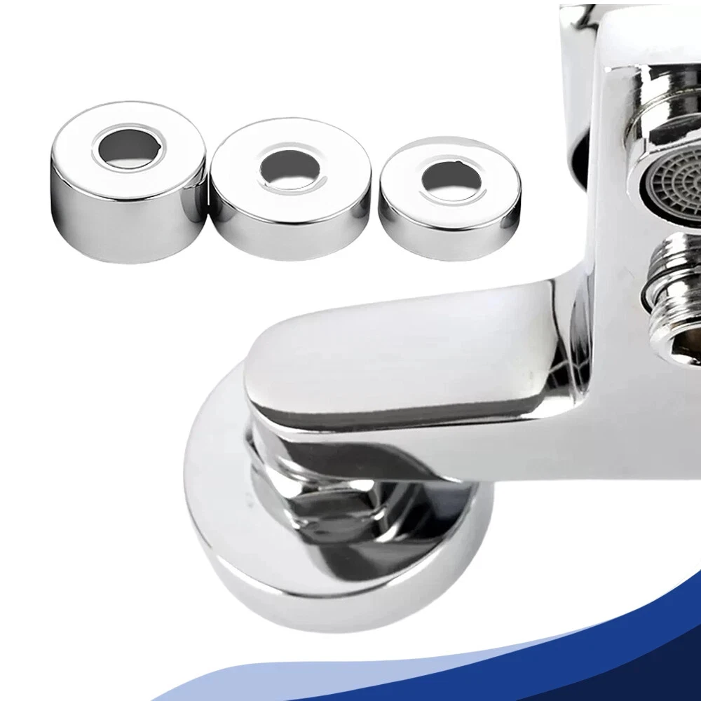 Heighten Stainless Steel Valve Faucet Decorative Cover Panel 1/2 3/4 Shower Kitchen Water Pipe Connector Hardware Part