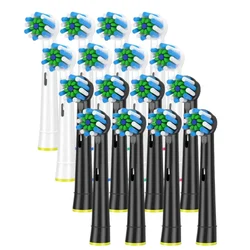 Black Cross Toothbrush Heads Refill for Oral B Braun Pro 500/1000/1500/3000/3757/5000/7000/7500/800 Brush Head nozzles for OralB
