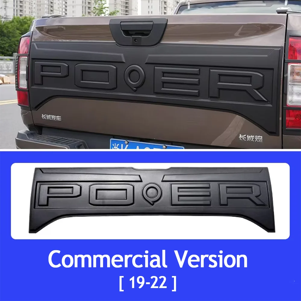 Rear Trunk Panel For Great Wall Poer Gwm Poer 2019-2023 Pick UP Car Strip Decals Sticker of Tailgate Modifier Parts Accessories