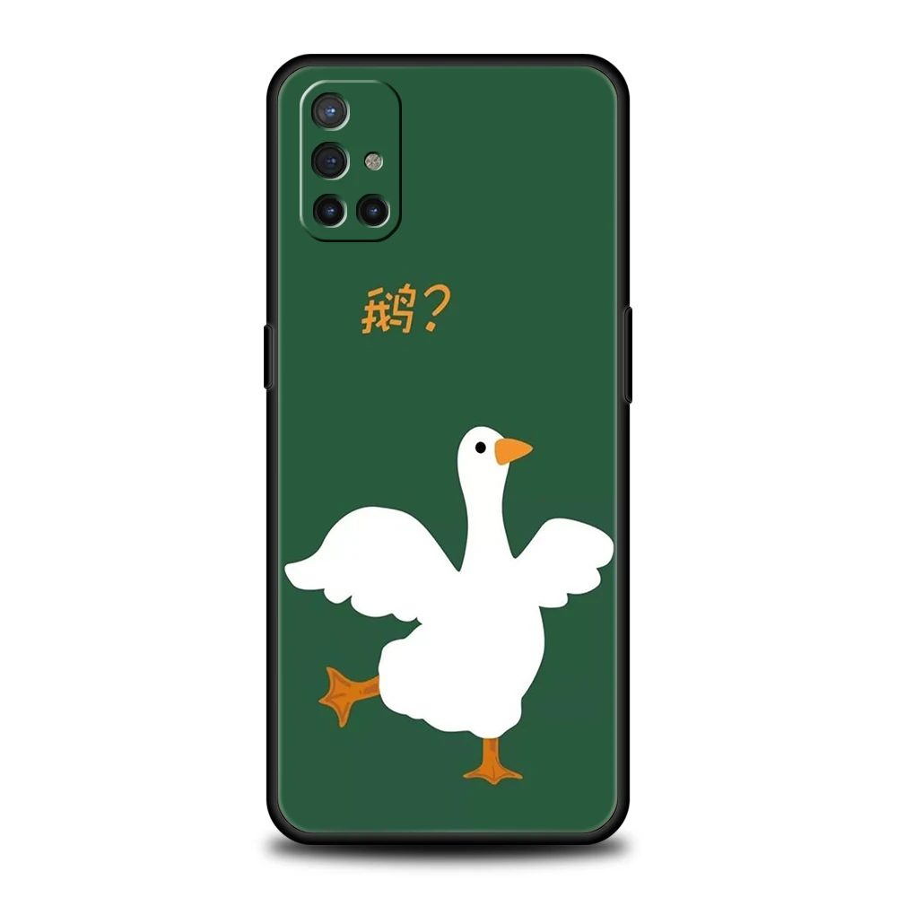 Cute Goose Duck Game Phone Case for Oneplus 10T Nord N100 N10 10 7 8 9 9R 7T 8T N200 CE 2 9RT Z Pro 5G Silicone Cover Shell Bags