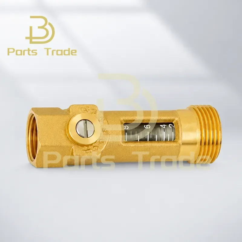 1PCS Full Copper Flowmeter Float Flow Balancing Valve for Solar Workstation Balance Controller Pipeline with Ball Valve