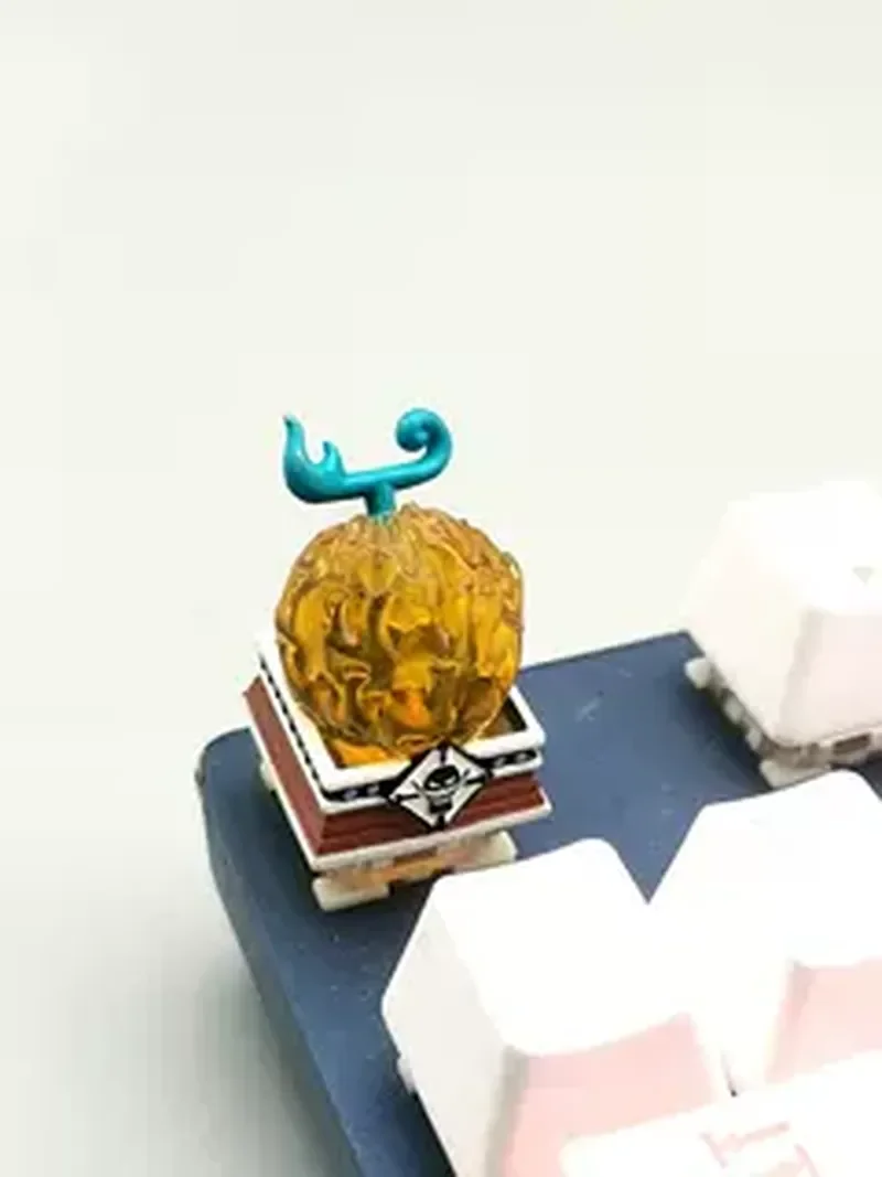 Devil Fruit Model Figure One Piece Gk Mechanical Keyboard Cross Shaft Customized Resin Transparent Keycaps Collection Decoration