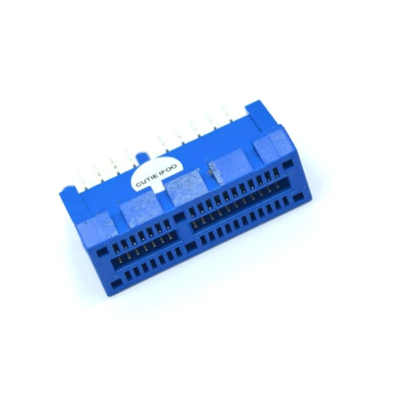 Computer PCI-E PCI Express 1X 36Pin Motherboard Repair Replacement Slot Plug Card Connector for GPU Graphics Video Card Blue
