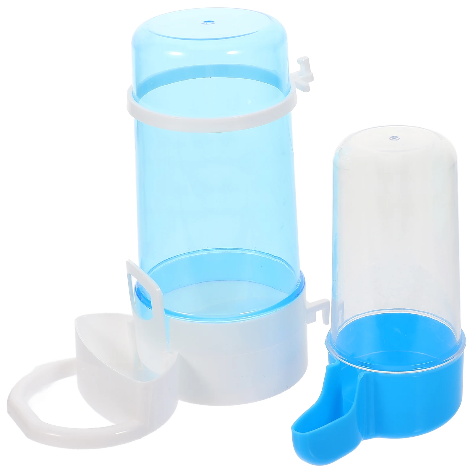 

2 Pcs Automatic Drinking Fountain Poultry Cups Food Container Feeder Pet Water Drinker Chicken Pigeon Bird Quail Home Farm