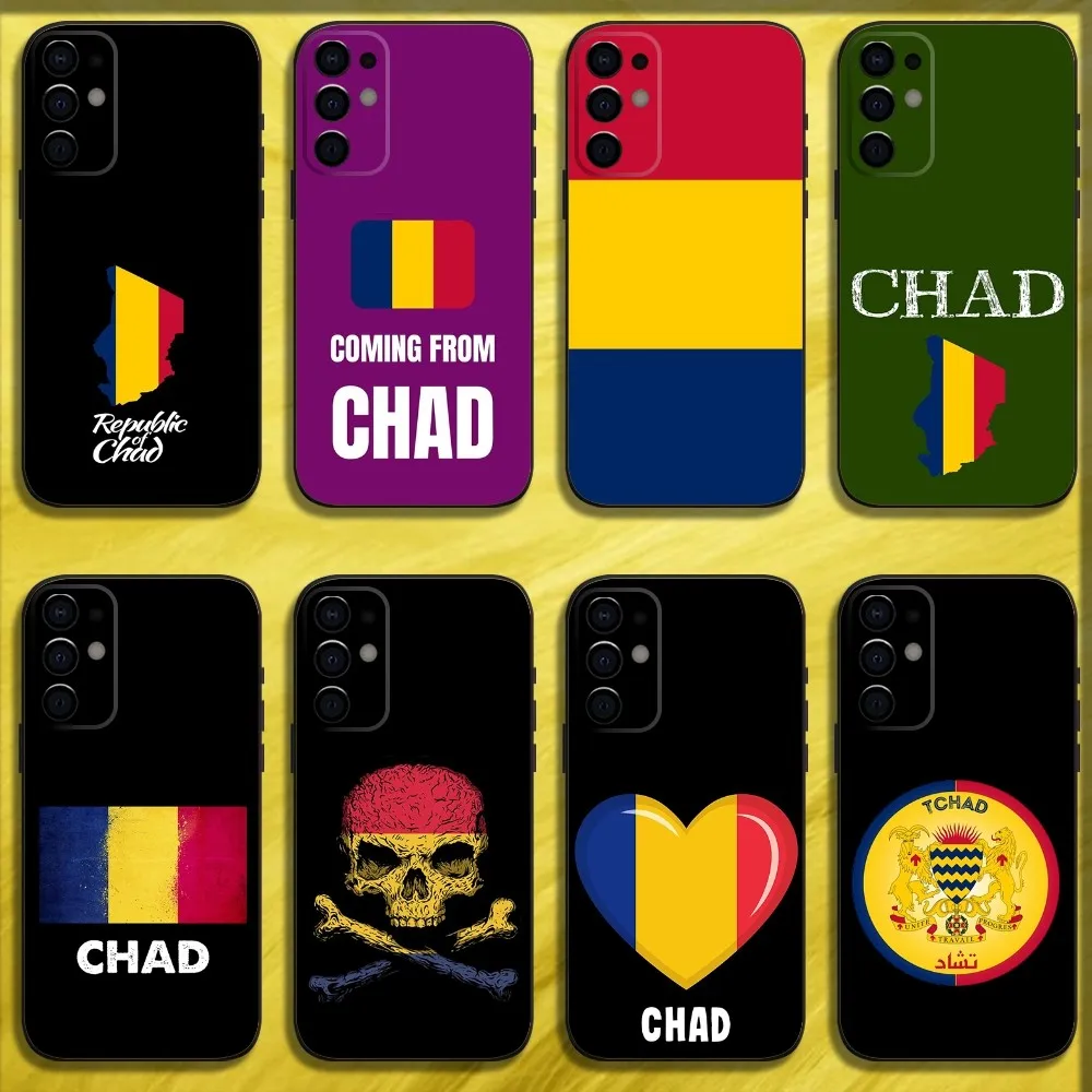 

Republic of Chad Flag Phone Case For Samsung S24,S21,S22,S23,S30,Ultra,S20,Plus,Fe,Lite,Note,10,9,5G Black Soft Cover