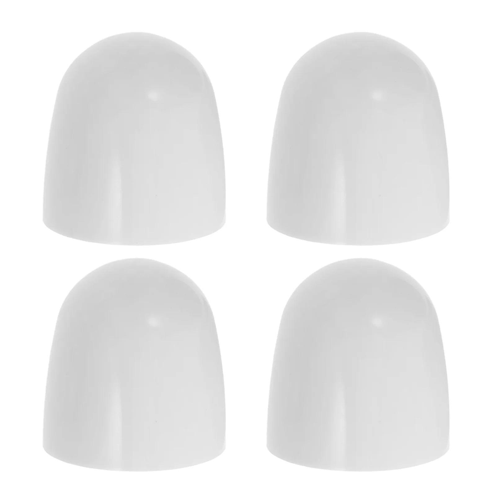 4 Pcs Screw Decorative Cover Toilet Floor Bolt Caps Seat Bathroom Bowl for Bolts Covers White