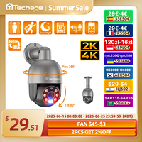 Techage 5MP 8MP PoE PTZ IP Camera Outdoor Waterproof 2 Way Audio Camera AI Human Detection Security Camera Xmeye for NVR System