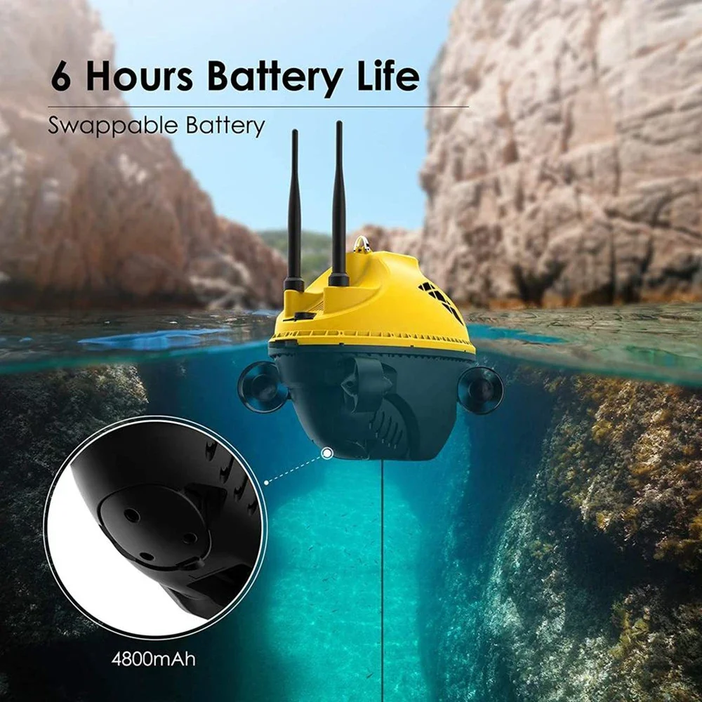 Chasing F1 Pro Underwater ROV Dron e with 4K Camera 256G GPS 4 Axis Propeller Removable Battery Diving Equipment