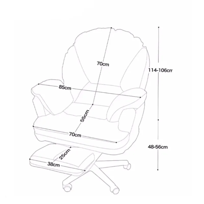 Simplicity Unique Office Chair Cushion Small Apartment Work Swivel Gaming Chair Cute Modern Chaises De Bureau Home Furniture