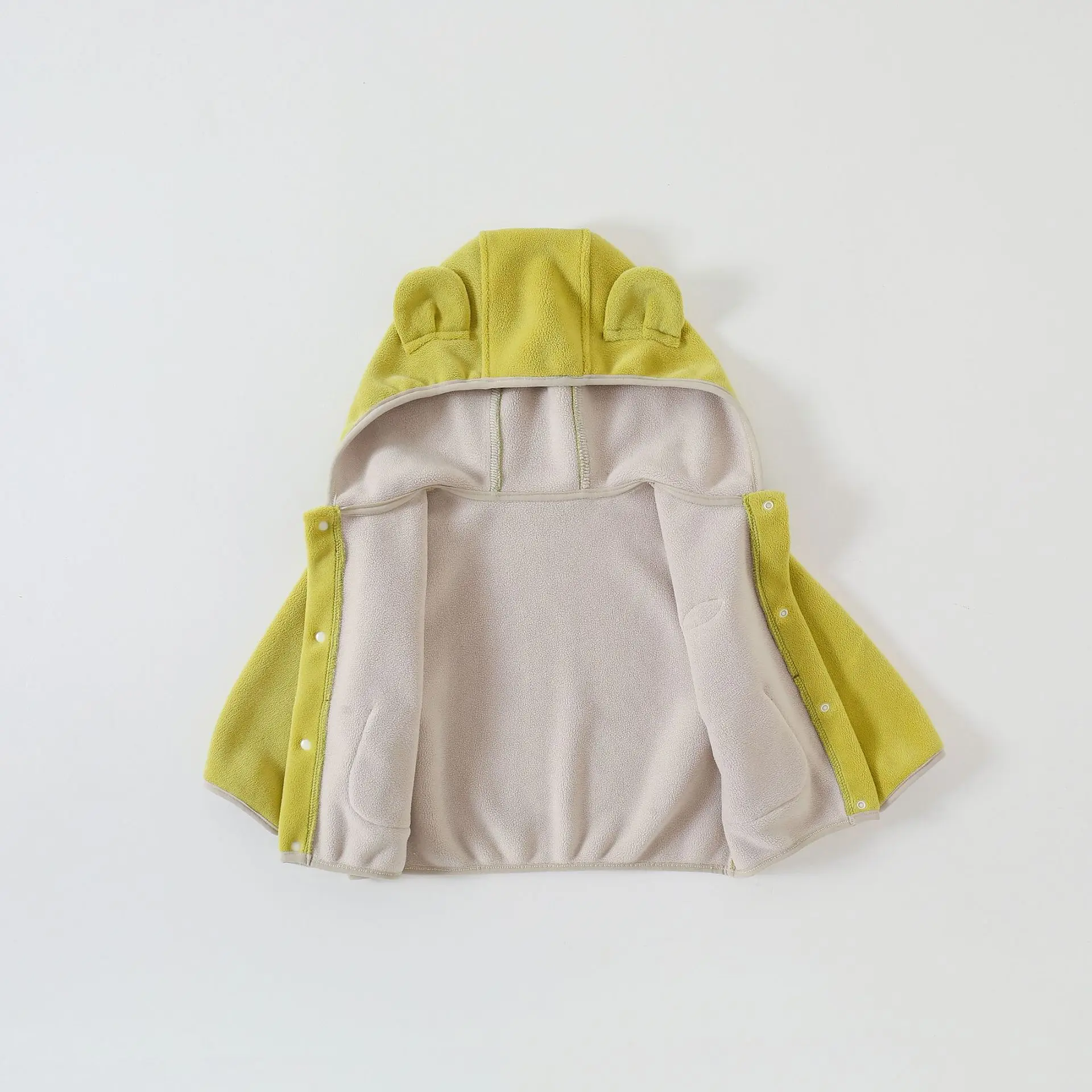 

Children's Fleece Jacket Girls Boys Double-Sided Fleece Warm Coat Winter Hooded Outerwear Autumn New Tops Baby Cotton Clothes