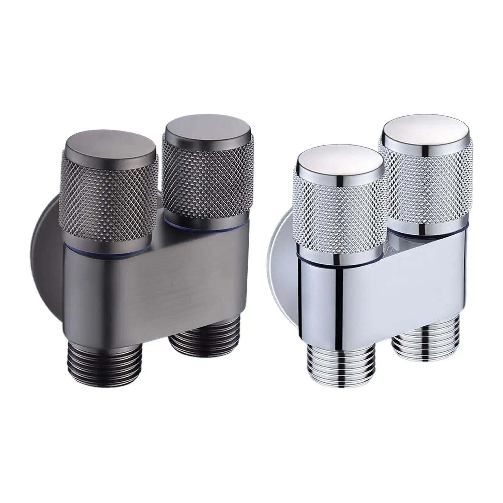 

1 in 2 Out Double Control Valve Water Flow Management Versatile Water Divider Valve for Water Pipes Kitchen Faucet Bidet Supply