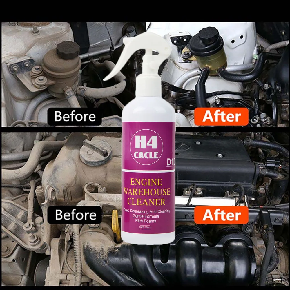 Exterior Engine Cleaner Car Exterior Engine Cleaning Oil Stain Remover Degreaser Waterless Wash Cosmetic Care Car Use