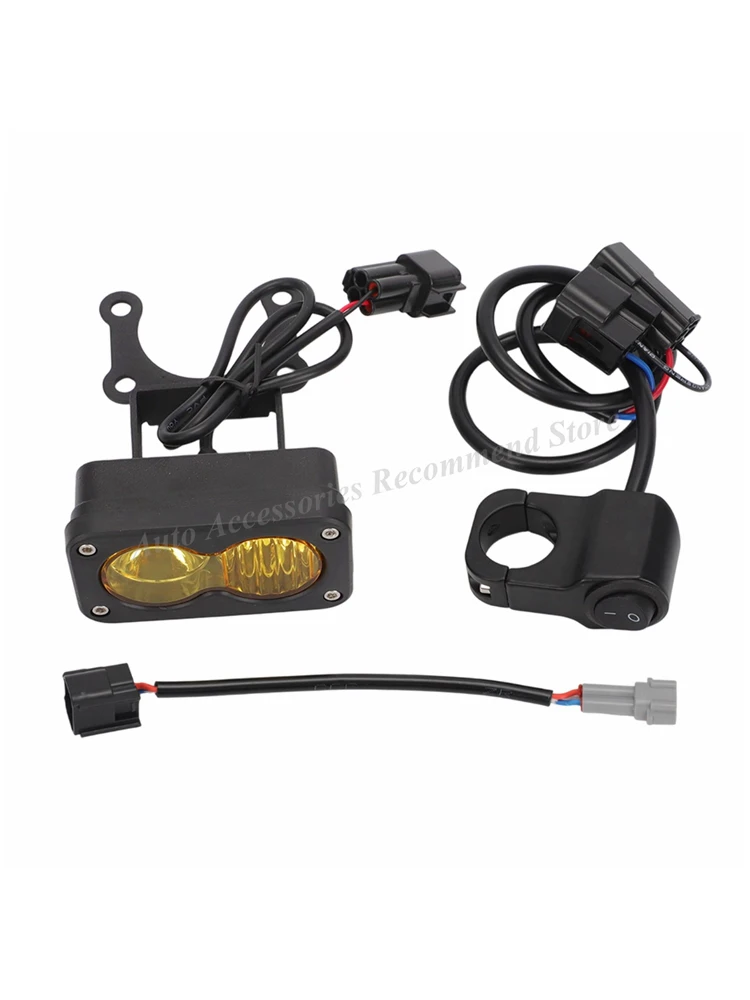 AliExpress NONE Universal Electric Dirt Bike Square Headlight Switch For Sur-Ron Talaria Yellow Spot Flood 3 Inch LED Pod Combo Kit Plug N Play